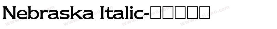 Nebraska Italic字体转换